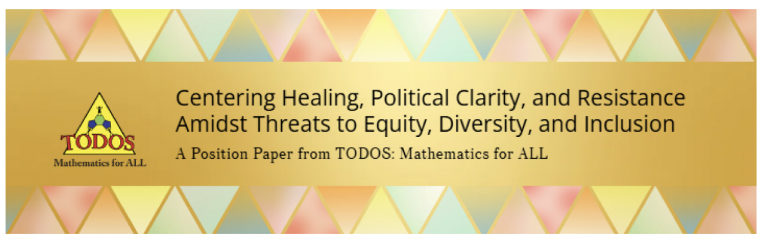 Pastel triangle pattern with Position Statement title